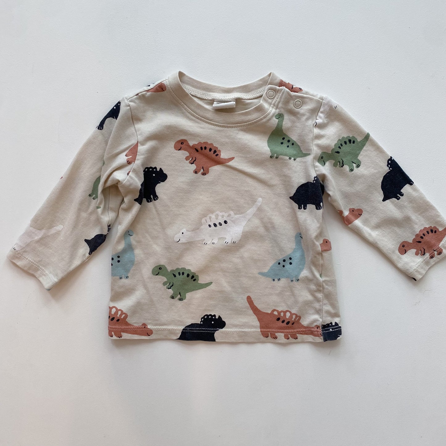 Cream Dino Shirt (9M)