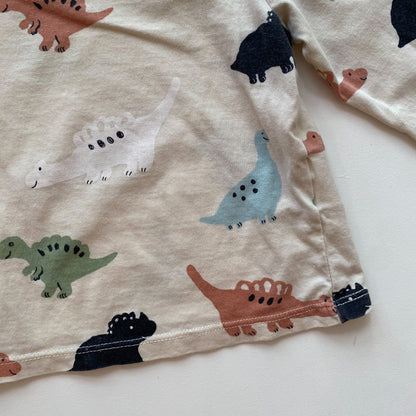 Cream Dino Shirt (9M)