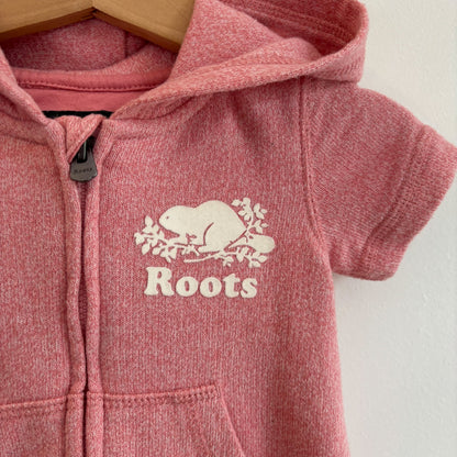Pink Short Sleeved Romper (6-12M)