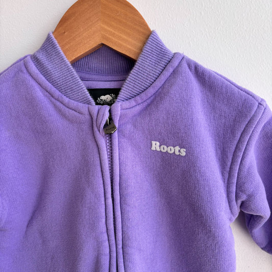 Purple Sweat Jumpsuit  (3-6M)