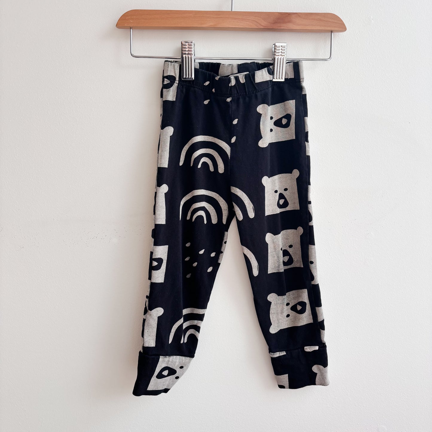 Black Bear Print Leggings (2-3Y)