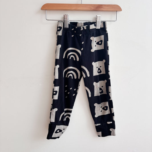 Black Bear Print Leggings (2-3Y)