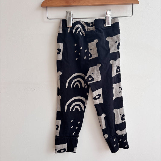 Black Bear Print Leggings (2-3Y)