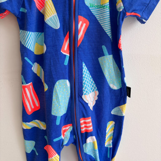 Short Sleeved Popsicle Sleeper (3-6M)