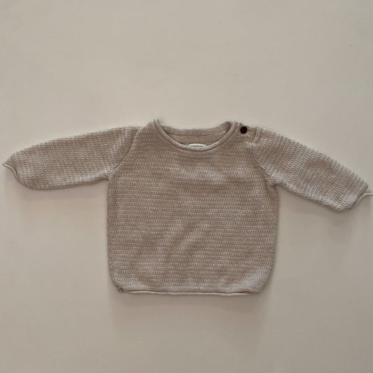 Oatmeal Sweater (0-3M)