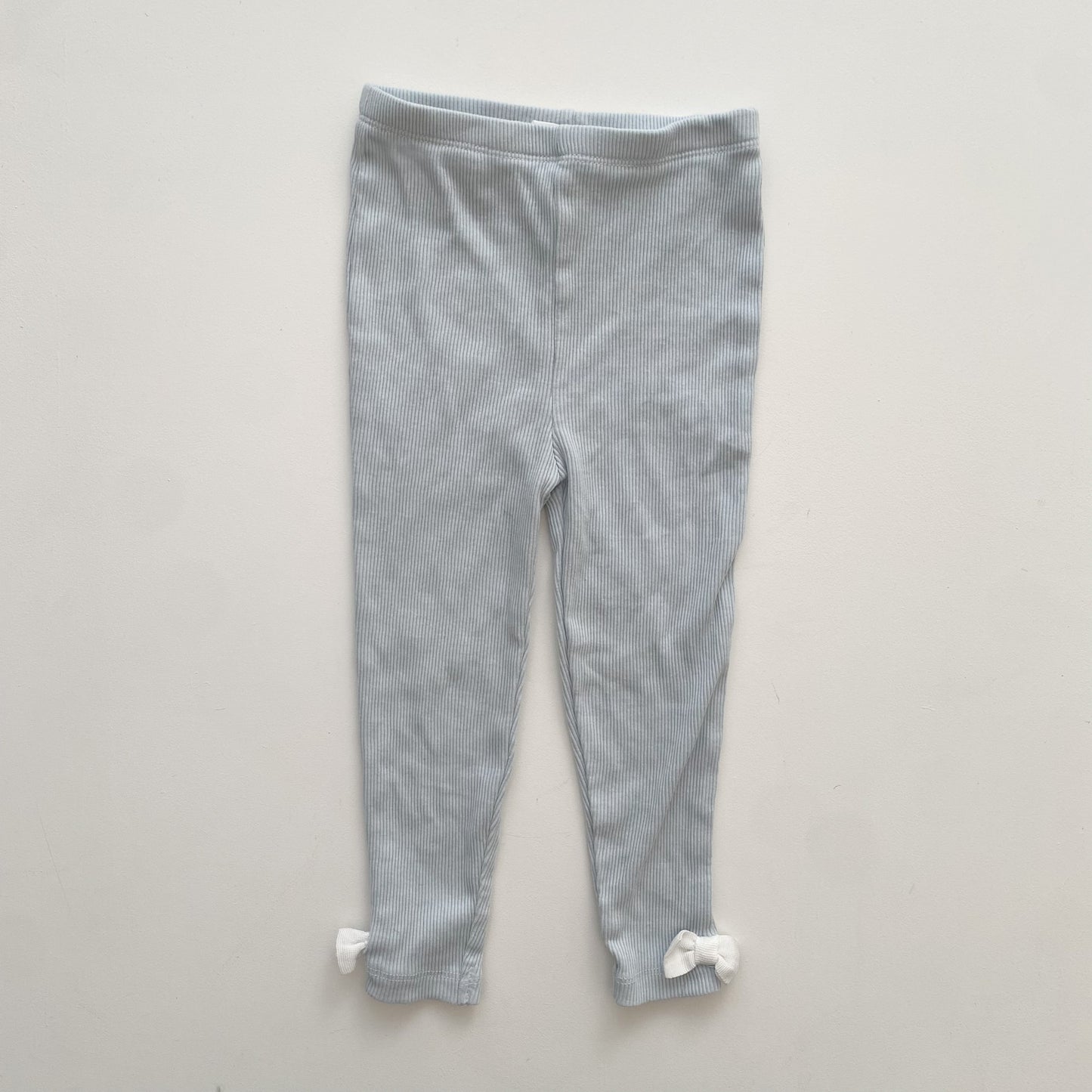 Light Blue Ribbed Leggings (18-24M)