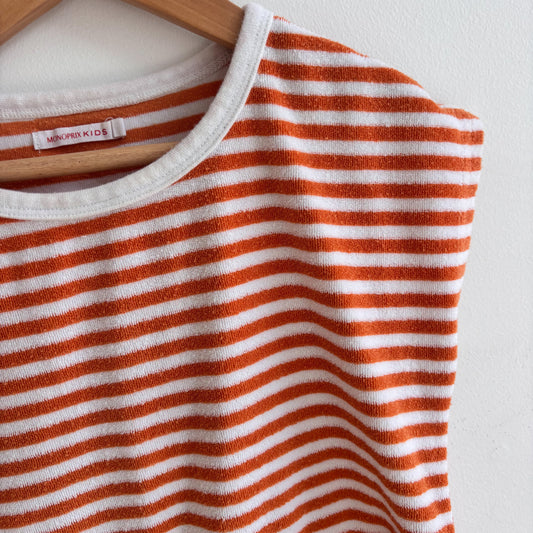 Orange Striped Terry Dress (6Y)