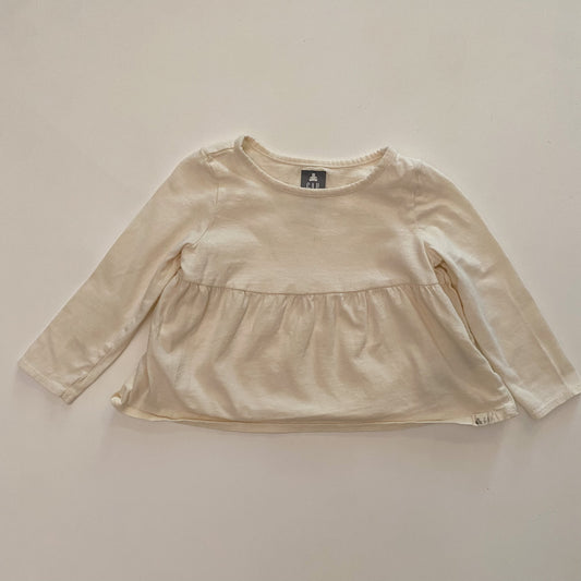 Cream Long Sleeve Shirt (12-18M)