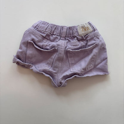 Lavender Denim Shorts (12-18M)