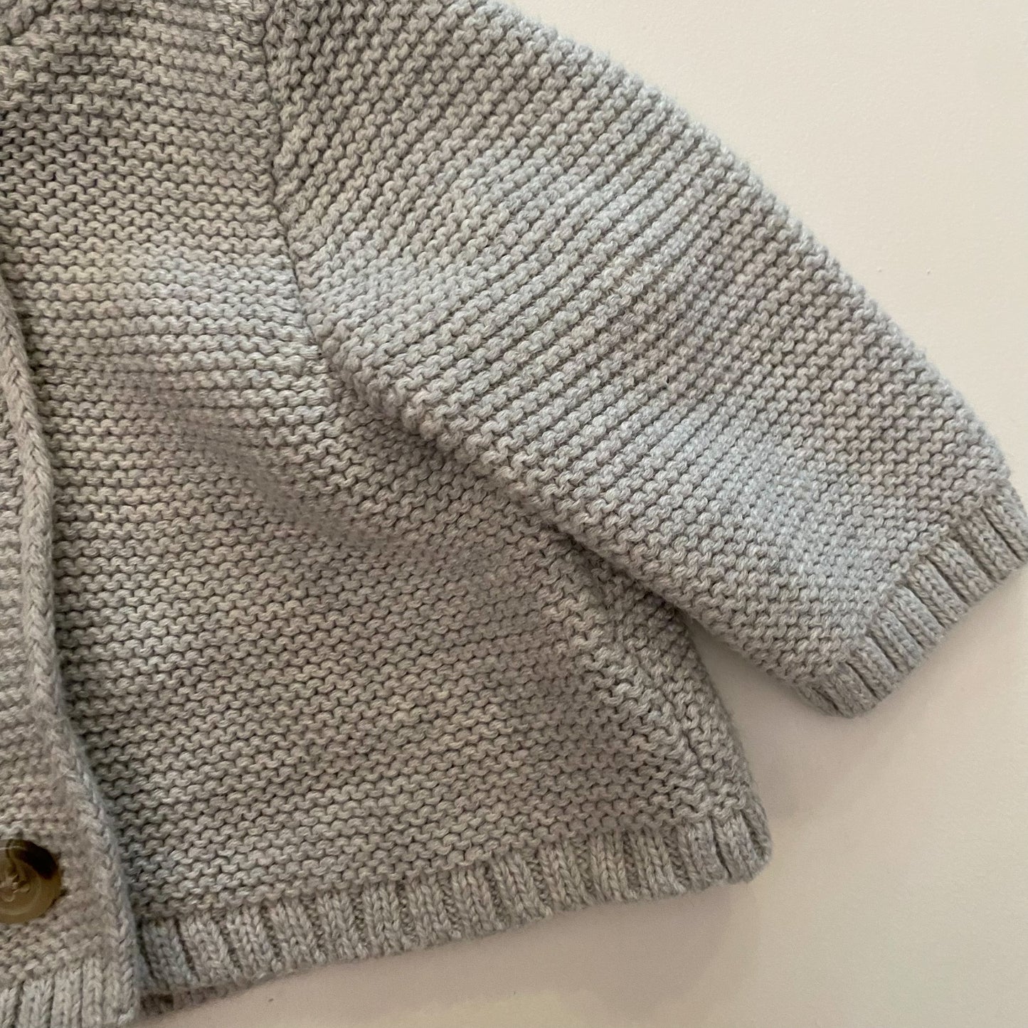 Grey Hooded Sweater (0-3M)