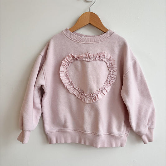 Pink Heart Sweatshirt (6Y)