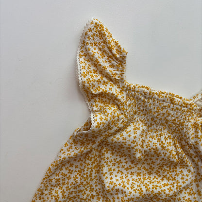 Yellow Flutter Sleeve Bodysuit (3-6M)