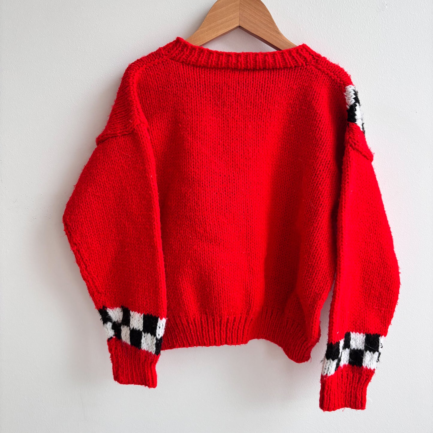 Handmade Red Car Sweater (6Y)