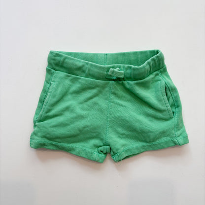 Green Sweat Shorts (3-6M)