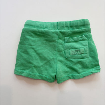 Green Sweat Shorts (3-6M)