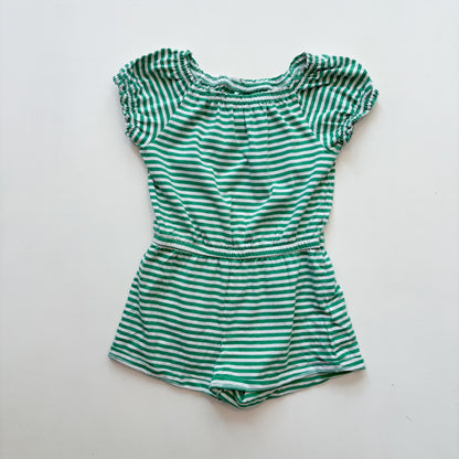 Green Striped Romper (6-7Y)