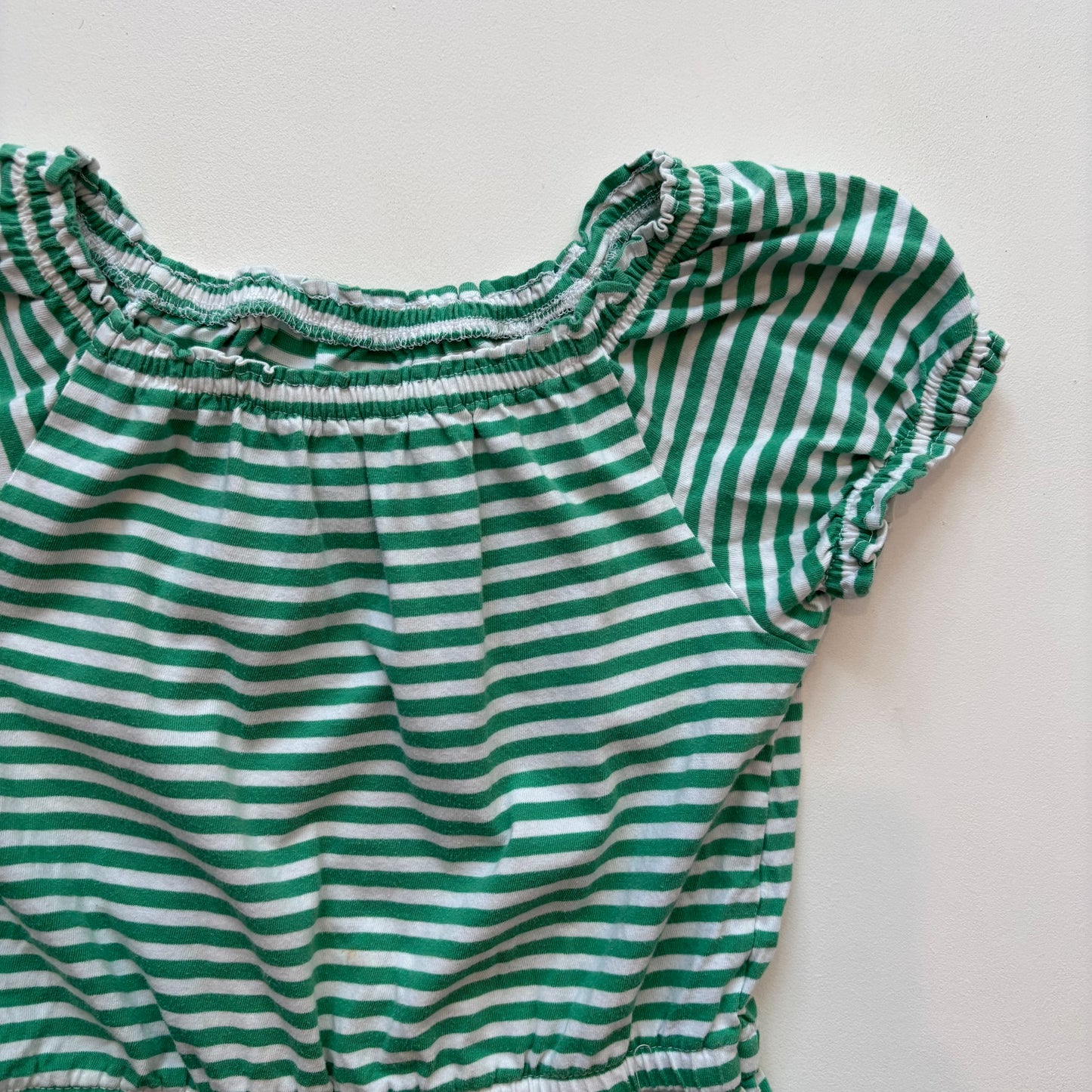 Green Striped Romper (6-7Y)