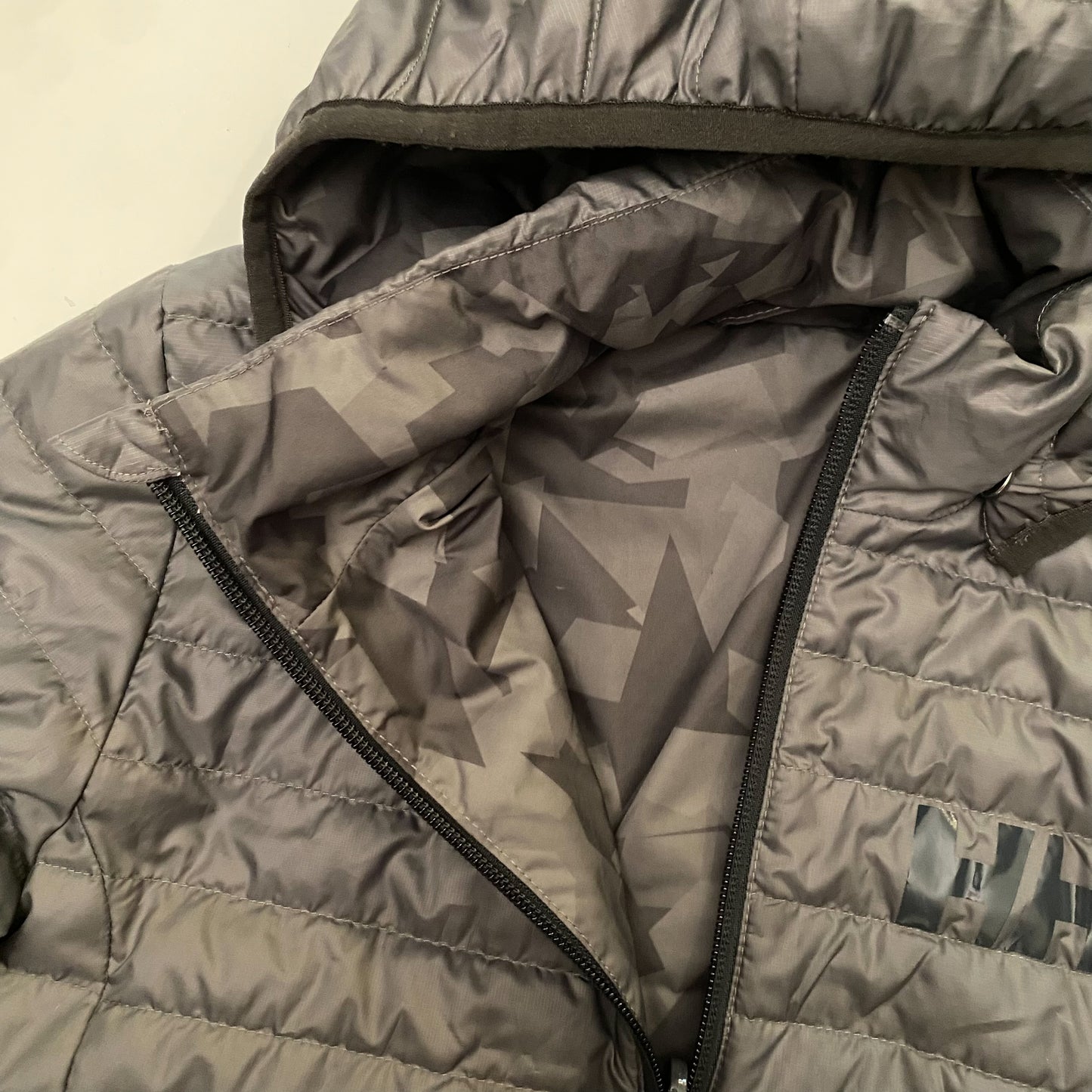 Grey Down Filled Puffer Jacket (8-10Y)