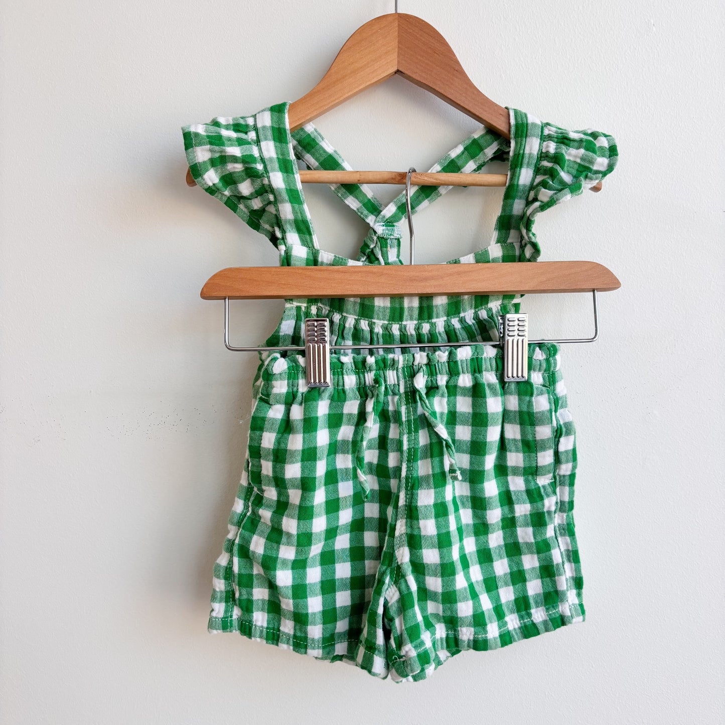 Green Checkered Short Set (3T)