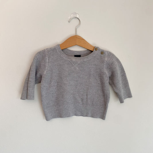 Grey Waffle Sweater