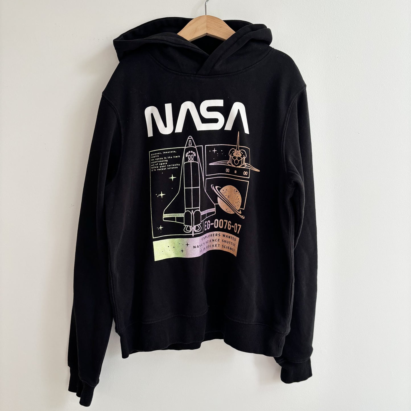 Glitter Graphic Space Hoodie (12-14Y)