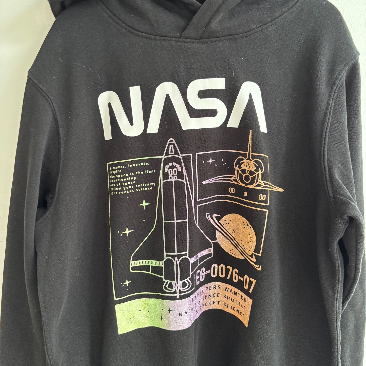 Glitter Graphic Space Hoodie (12-14Y)