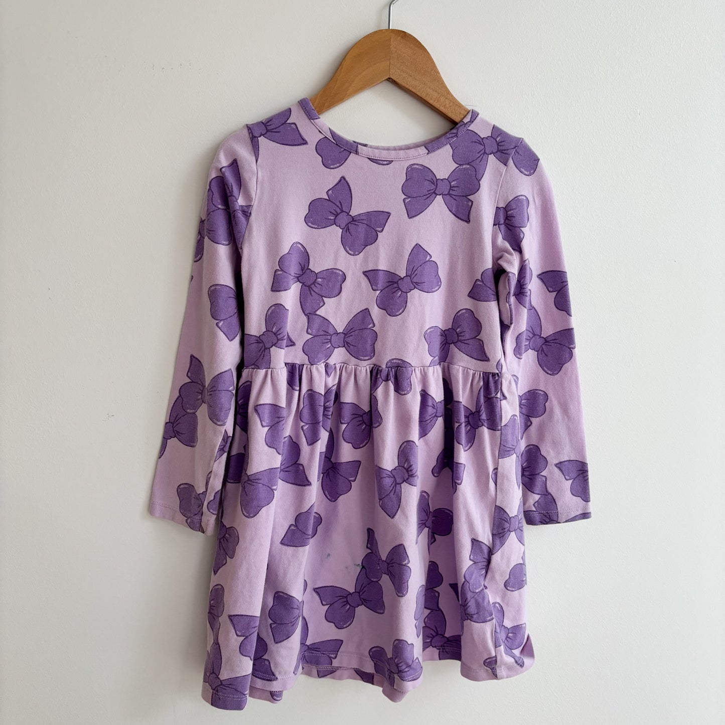 Purple Bow Dress (5T/6Y)