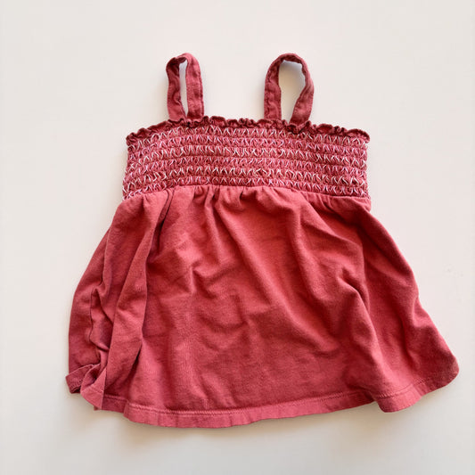 Pink Gathered Tank Top (2T)