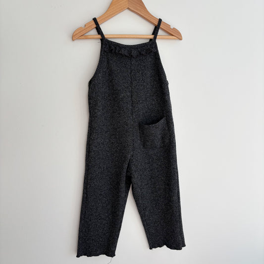 Grey Ribbed Romper (18-24M)