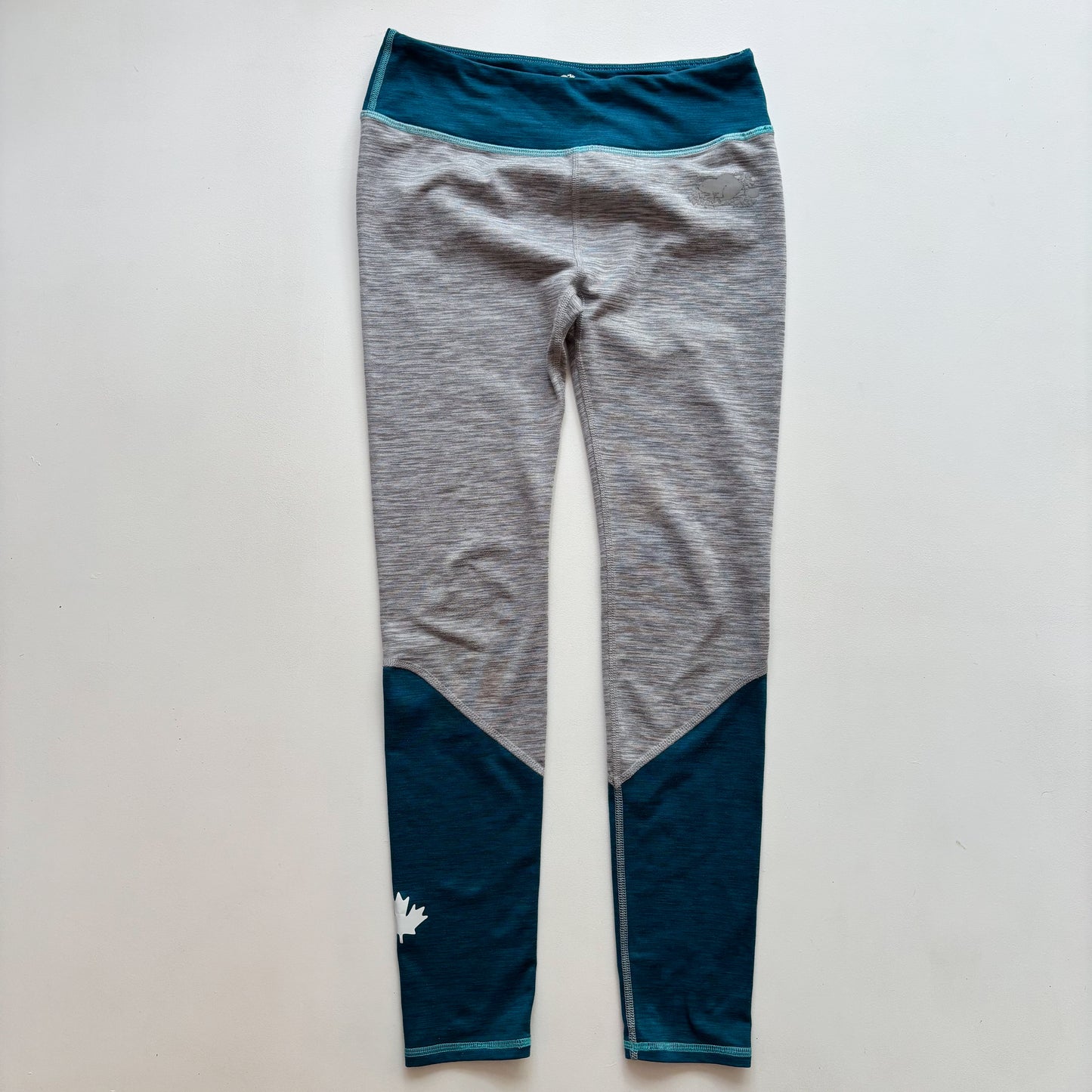 Grey + Green Athletic Leggings (9-10Y)