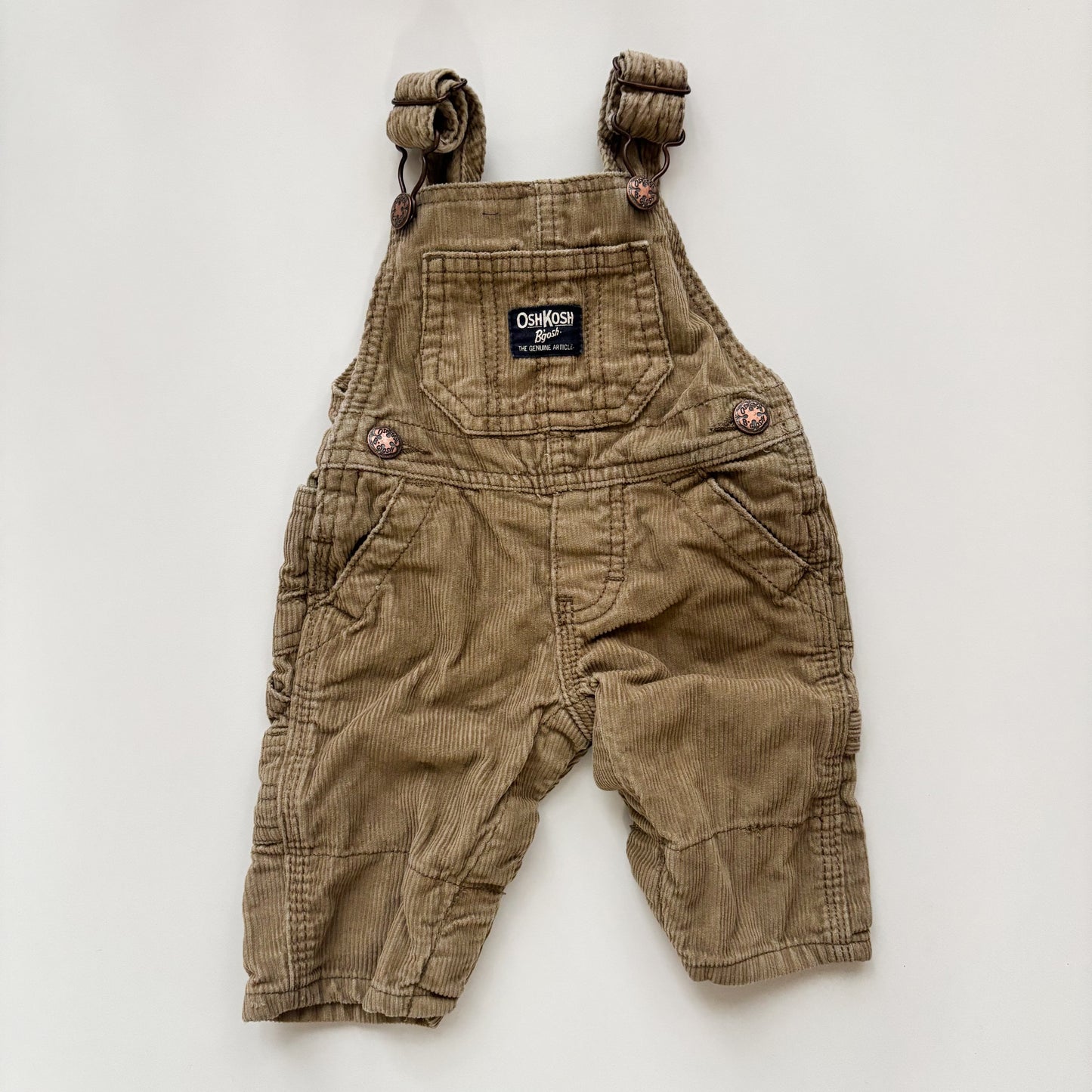 Brown Corduroy Overalls (0-3M)