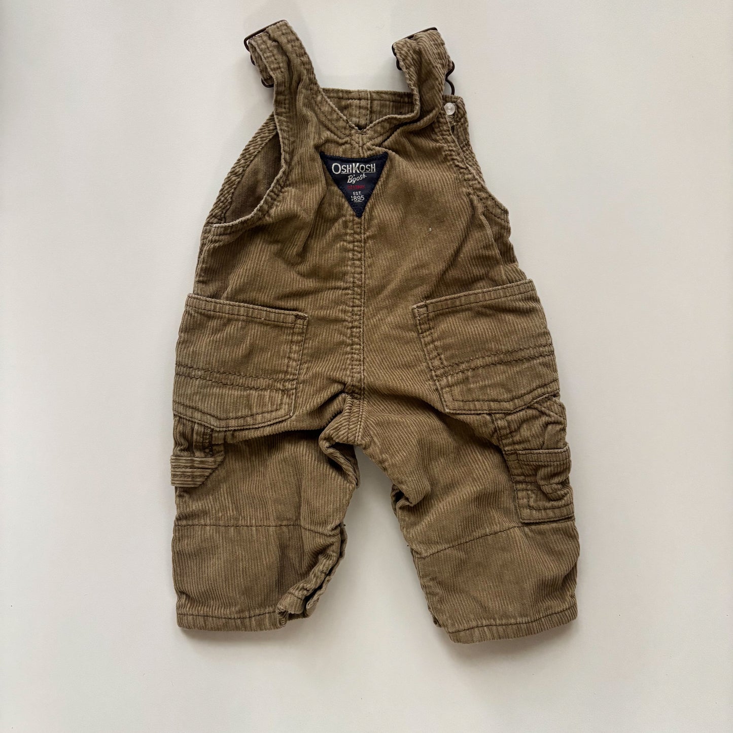 Brown Corduroy Overalls (0-3M)