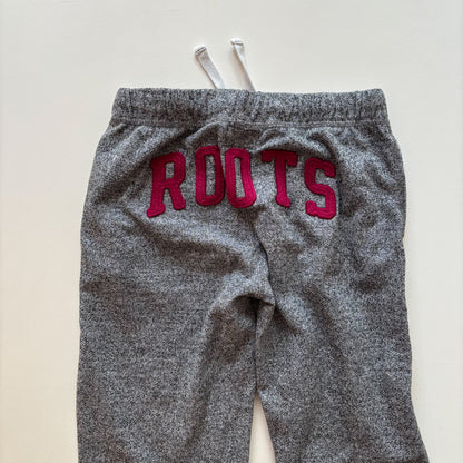 Grey Sweatpants with Pink Logo + Wording (10Y)