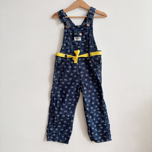 Floral Print Overalls (3T)