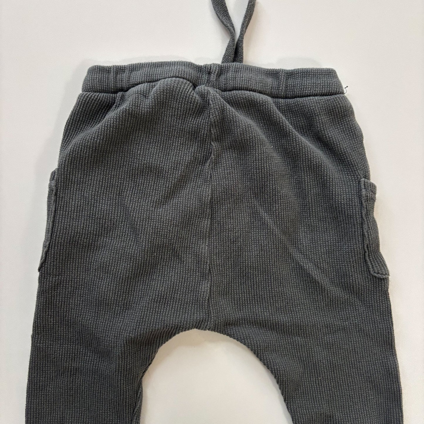 Grey Waffle Pants (12-18M)