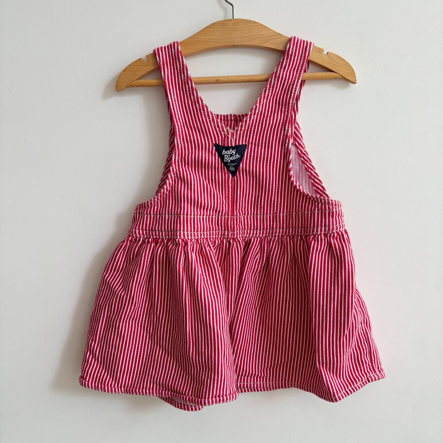 Red Heart Striped Skirtall (24M)