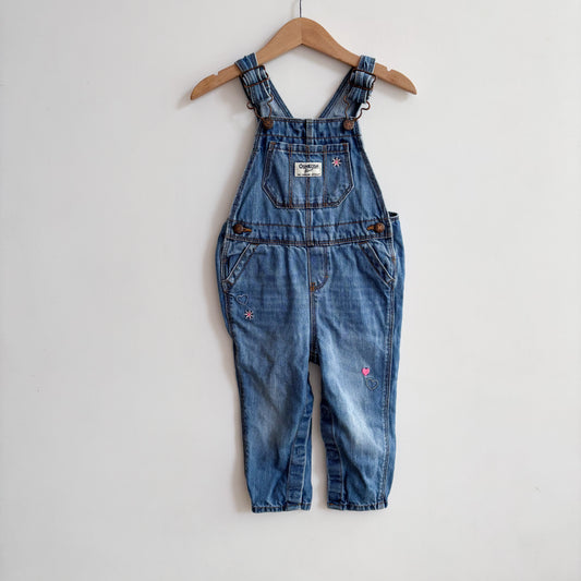 Floral Embroidered Overalls (18M)
