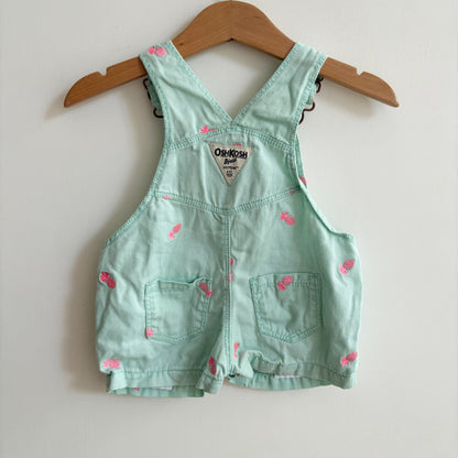 Mint Pineapple Shortalls (3-6M)