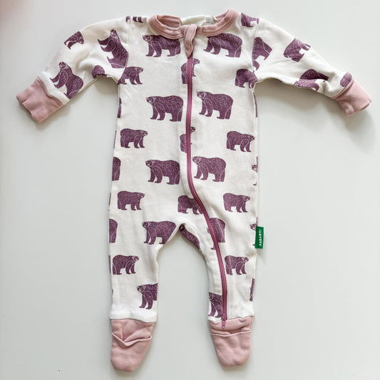 Organic Bear Print Sleeper (0-3M)