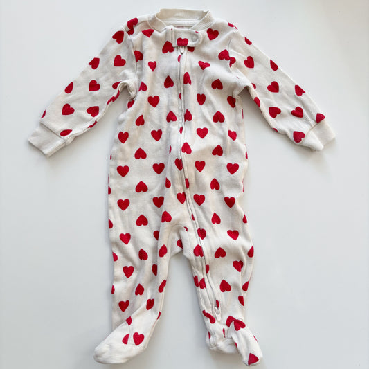 Ribbed Heart Sleeper (3-6M)
