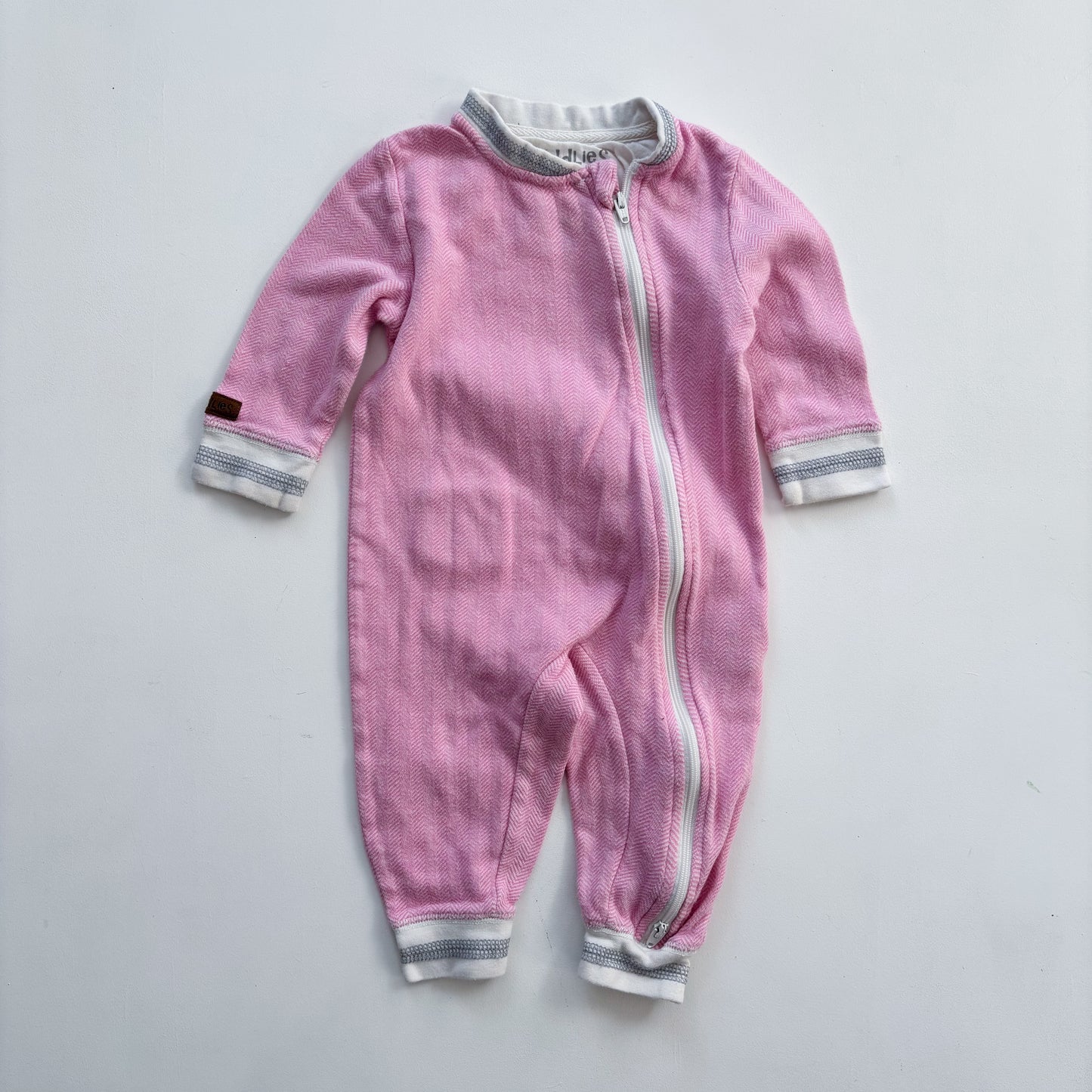 Pink Footless Sleeper (3-6M)