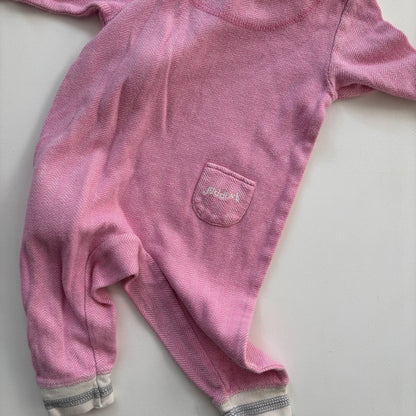 Pink Footless Sleeper (3-6M)