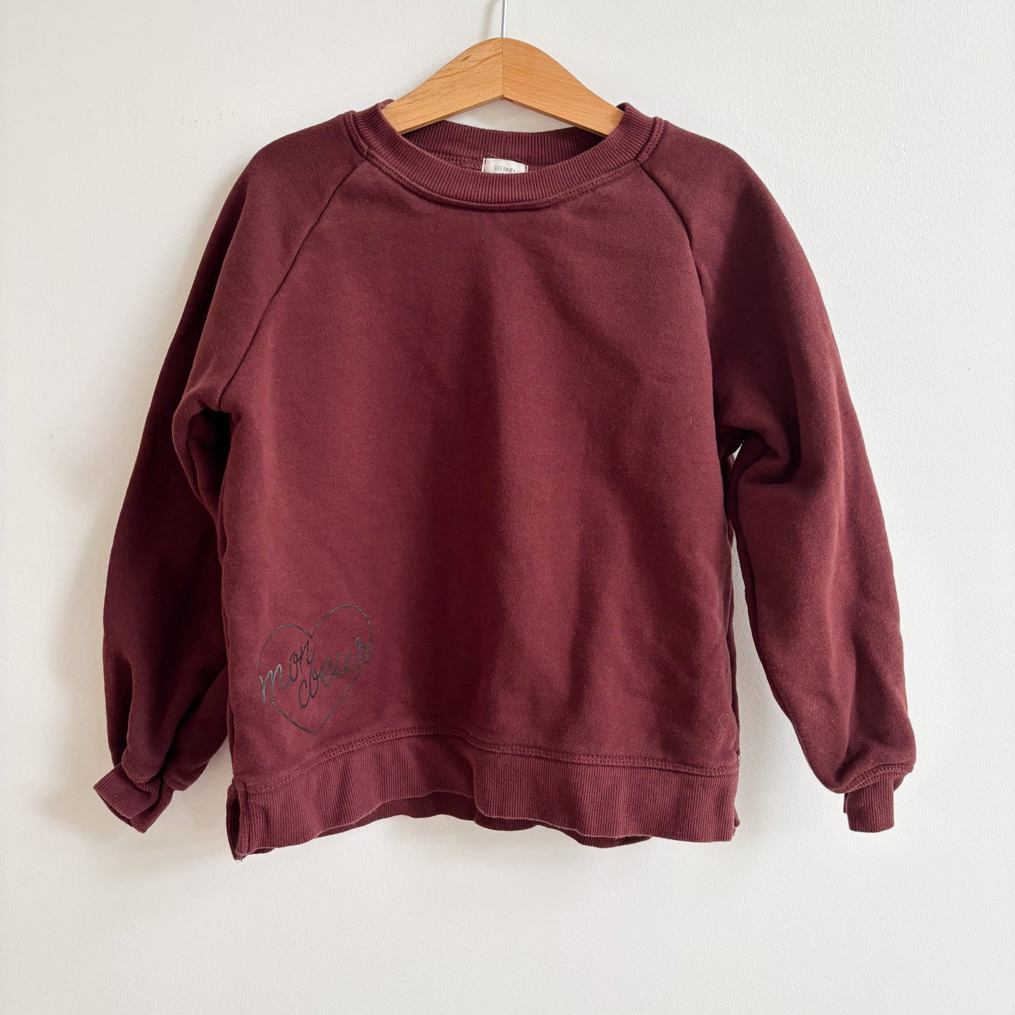 Burgundy Crewneck Sweatshirt (6Y)