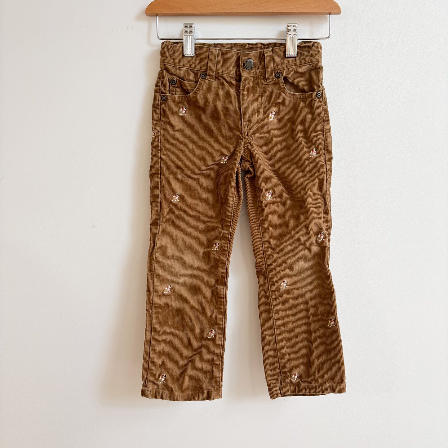 Embroidered Bulldog Cords (4T)