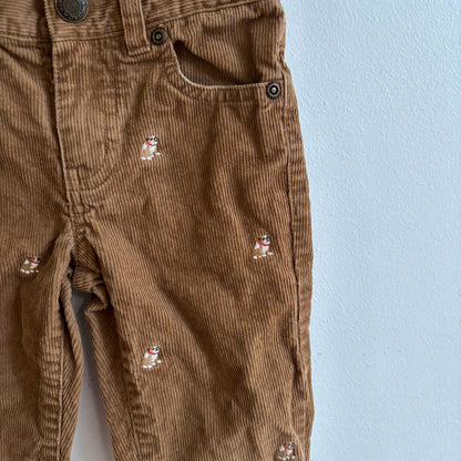 Embroidered Bulldog Cords (4T)