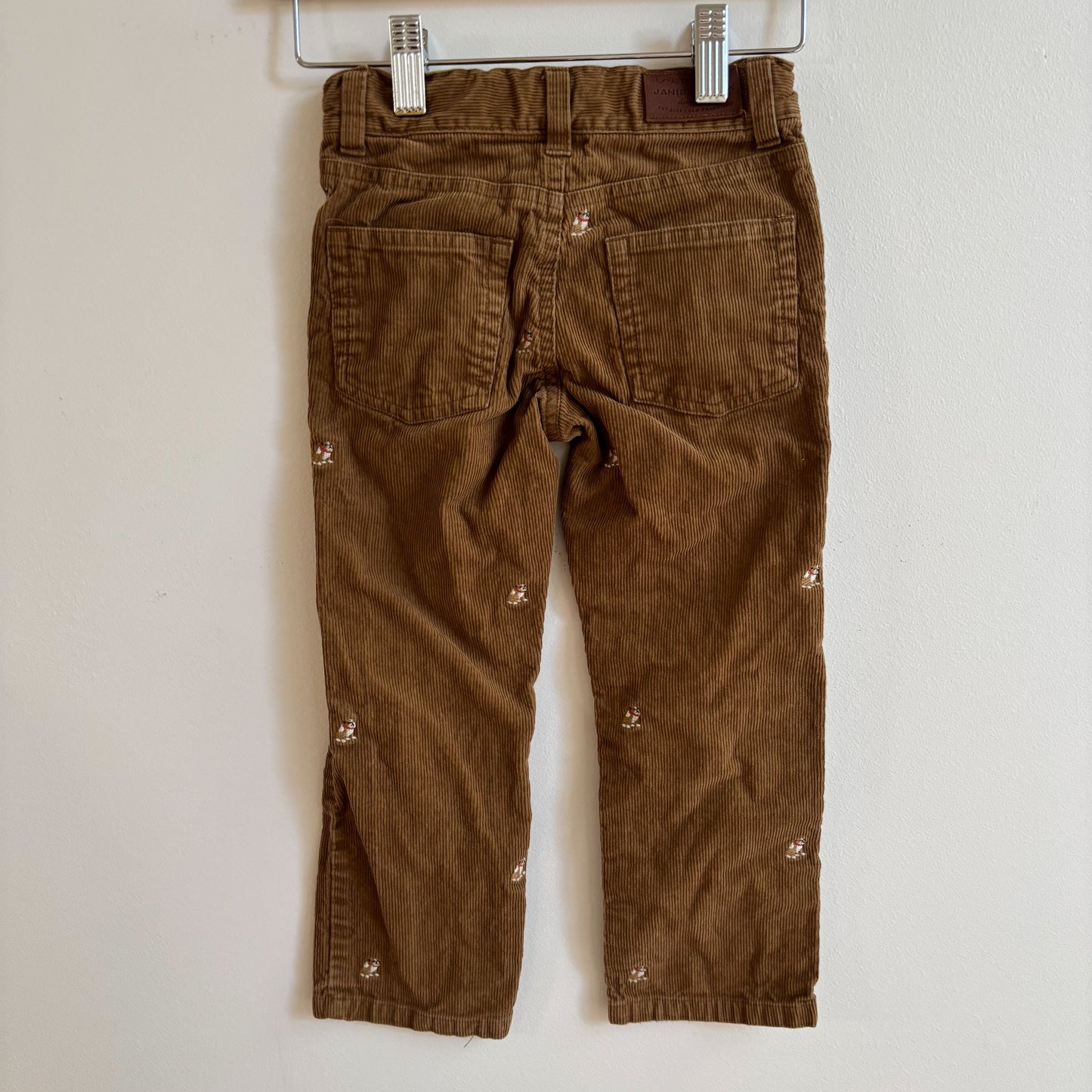 Embroidered Bulldog Cords (4T)