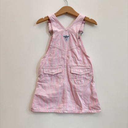 Pink Striped Skirtall (4T)