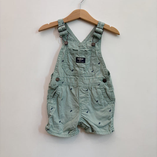 Green Dino Shortalls (6-12M)