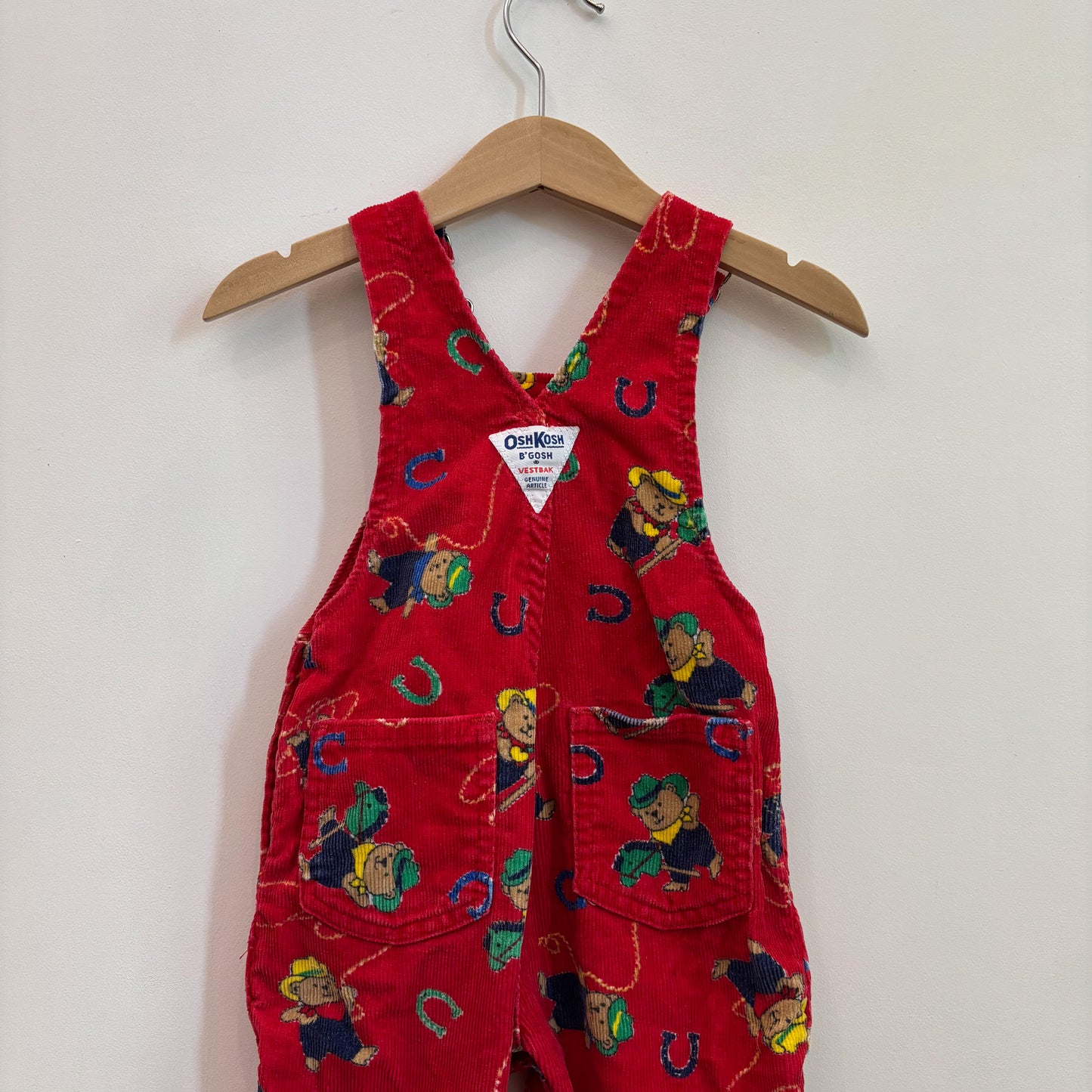 Vintage Cowboy Corduroy Overalls (12M)