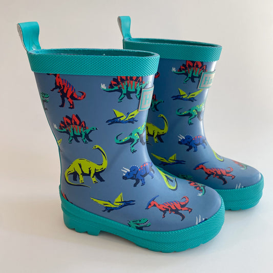 Blue Dino Rain Boots (7C)